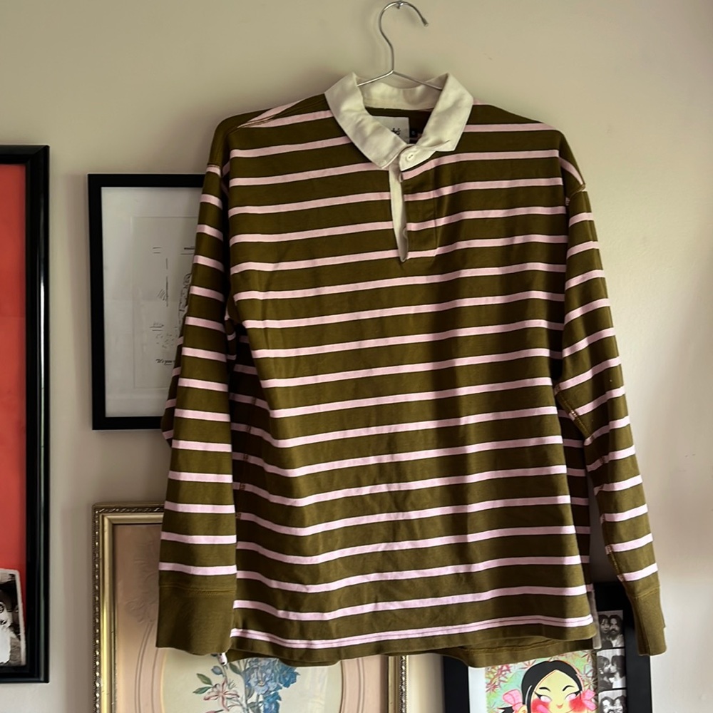 Drake’s Striped Rugby Shirt